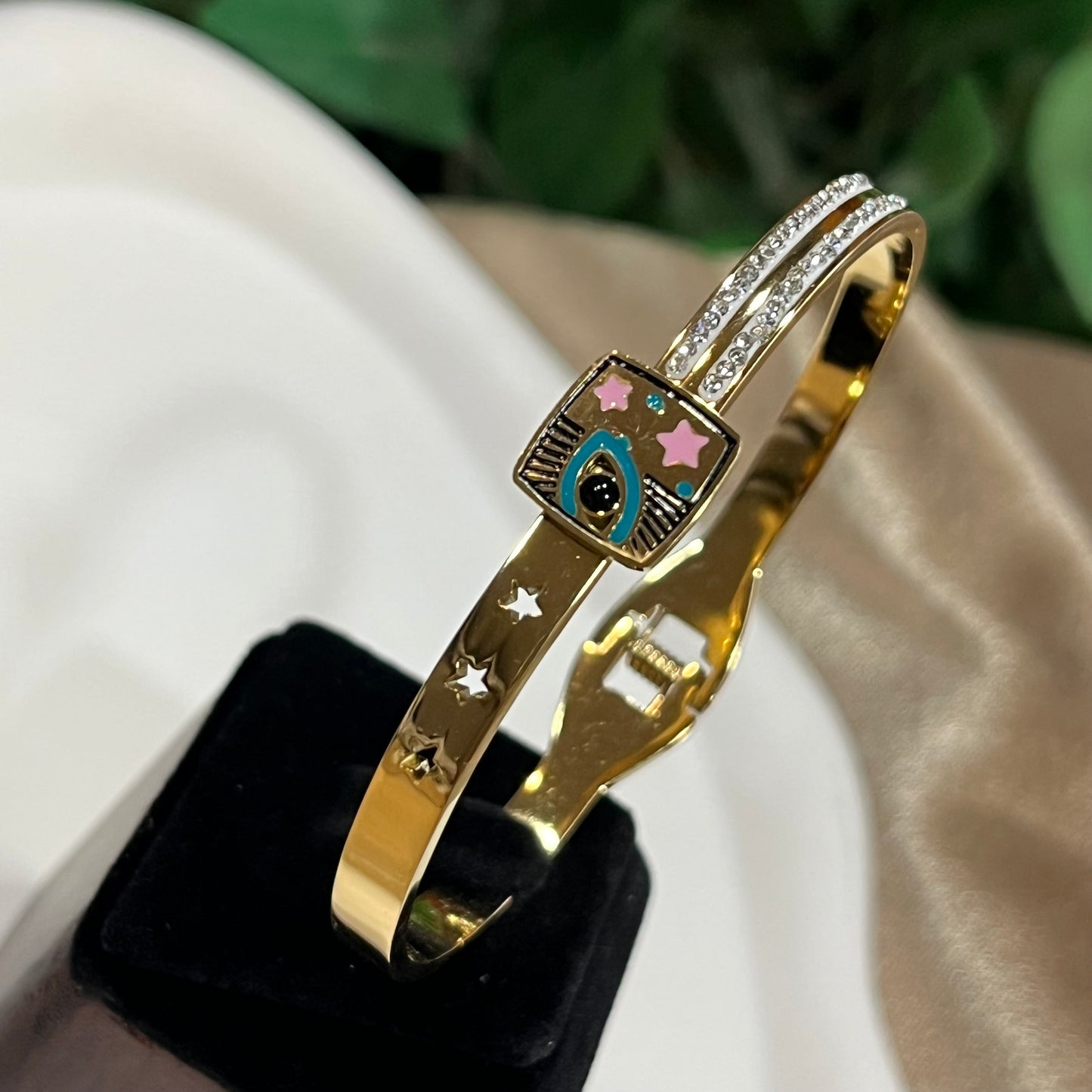 Evil Eye Square Zircon Kada