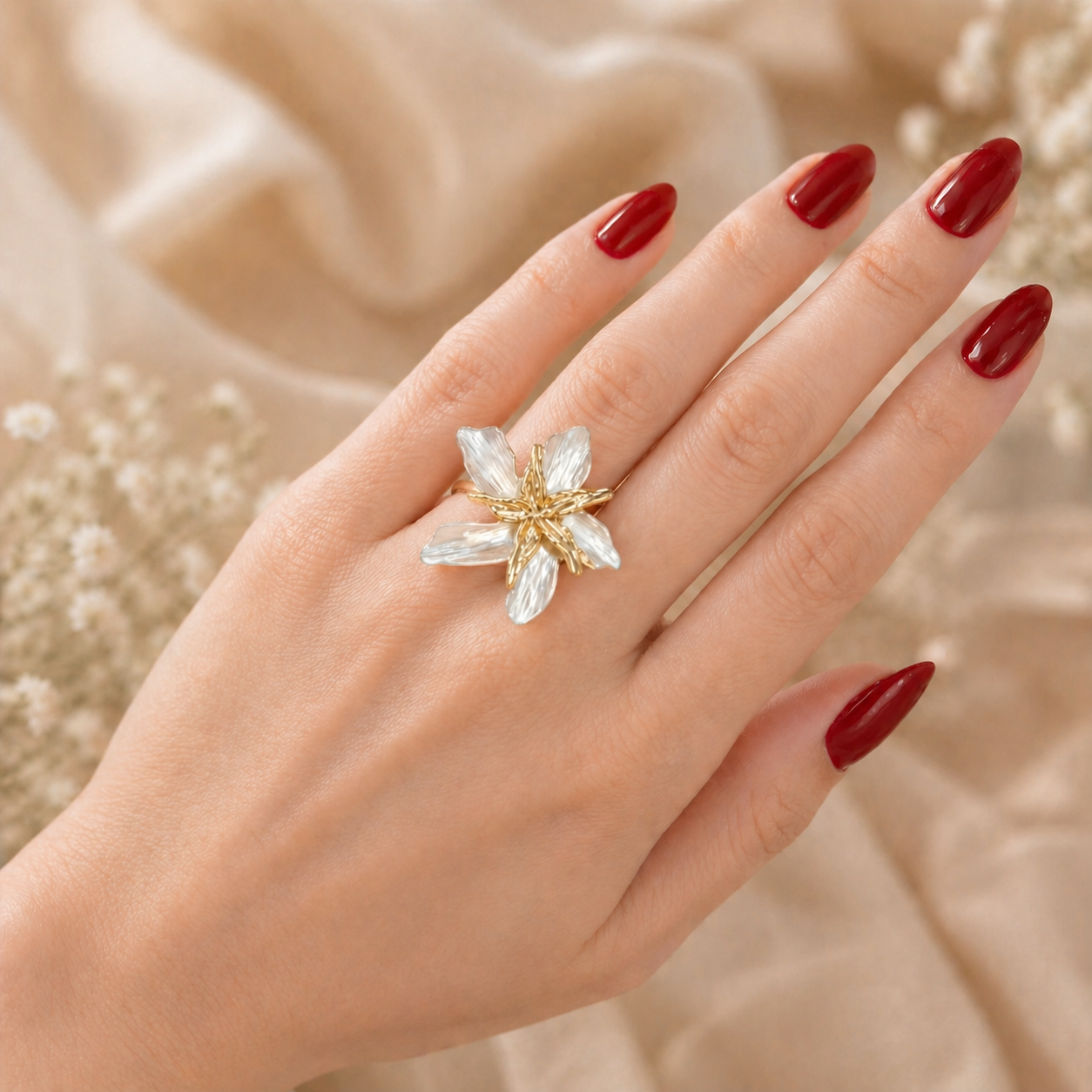 Statement Flower Ring