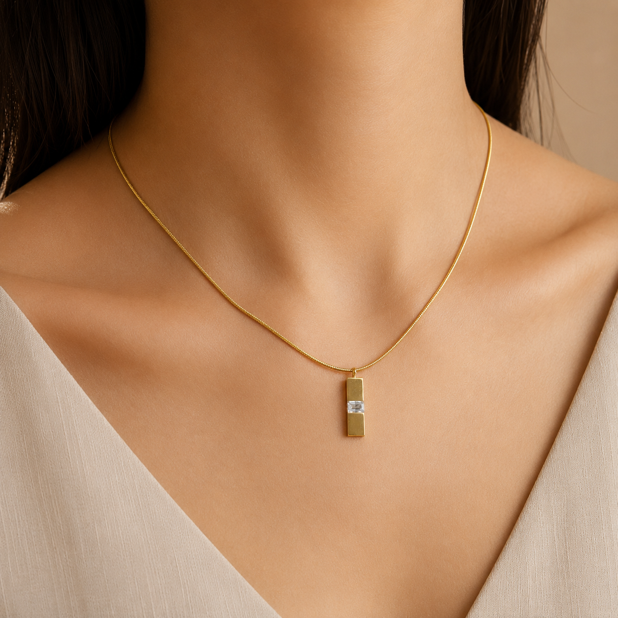 Golden Bar Pendant