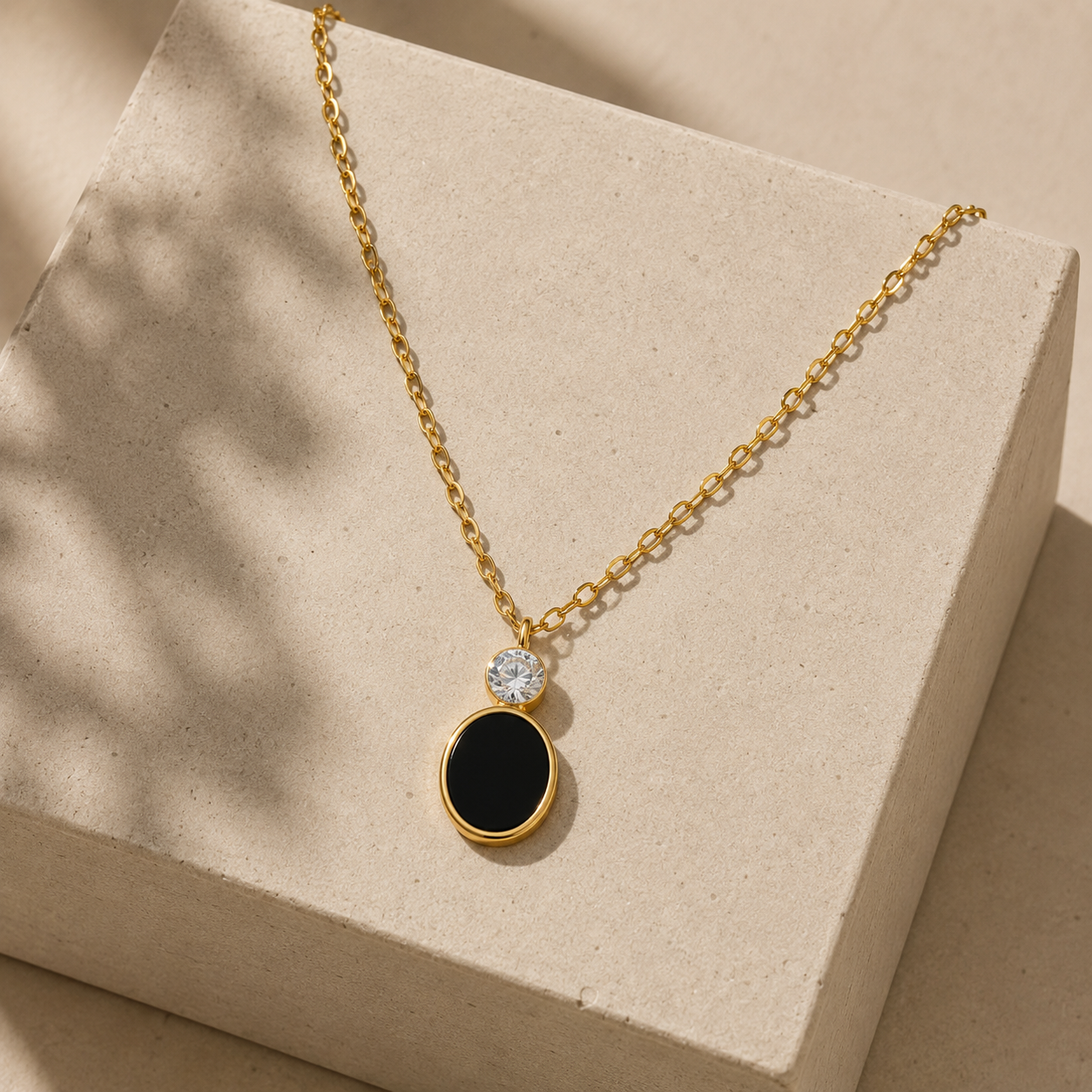 Black Oval Pendant