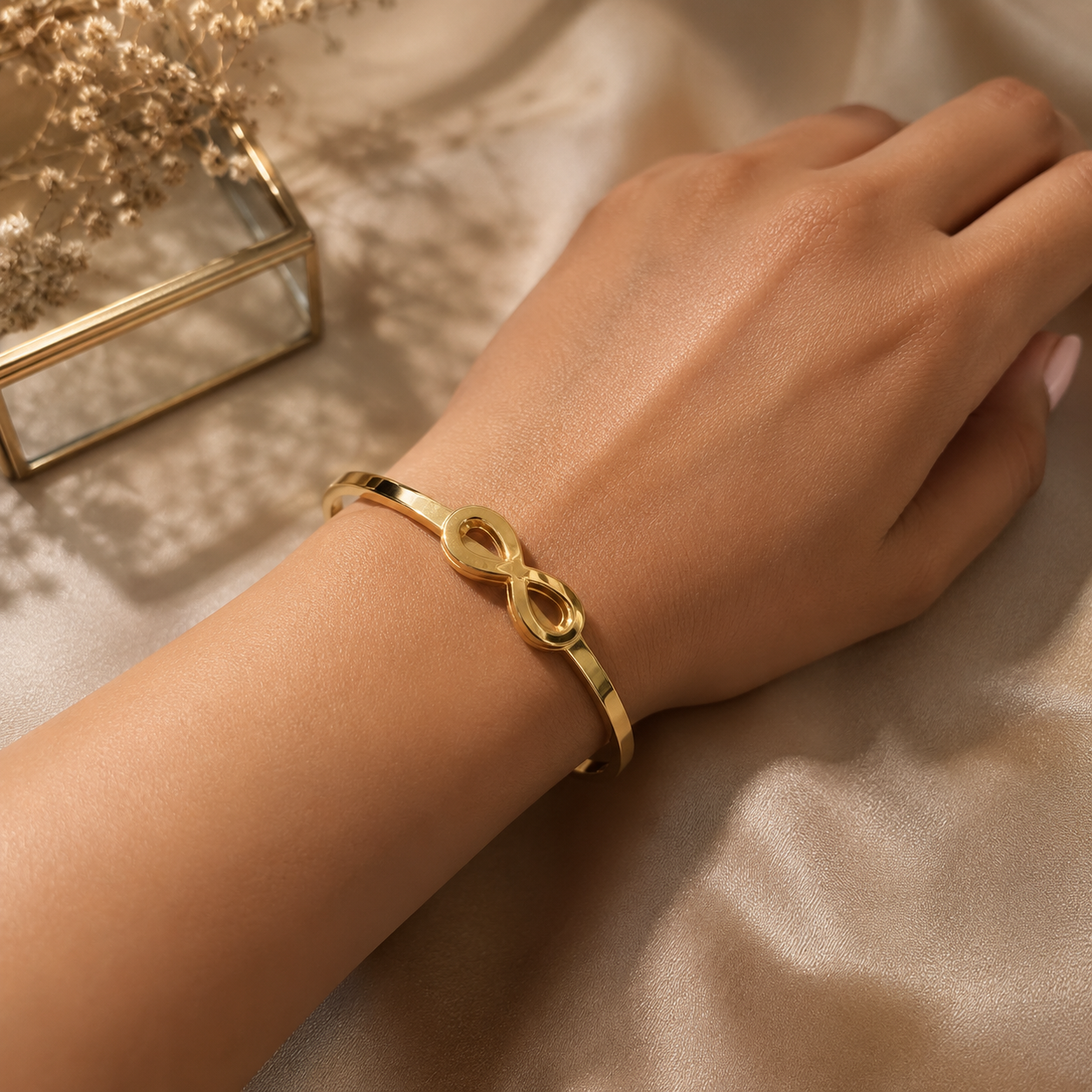 Infinity Gold Kada Bracelet