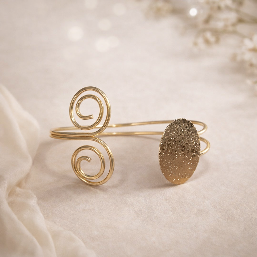 Spiral Gold Arm Cuff