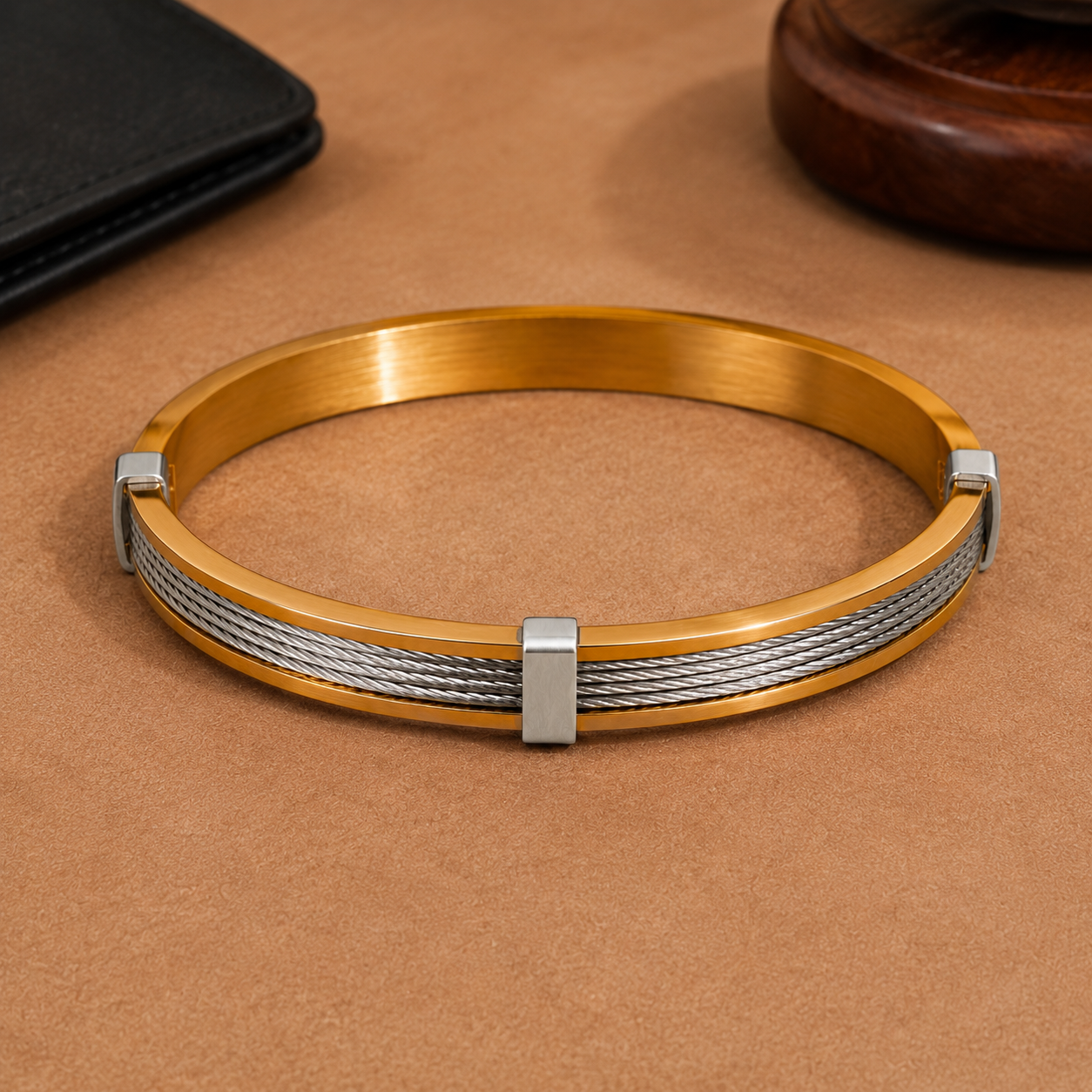 Dual Tone Cable Bracelet