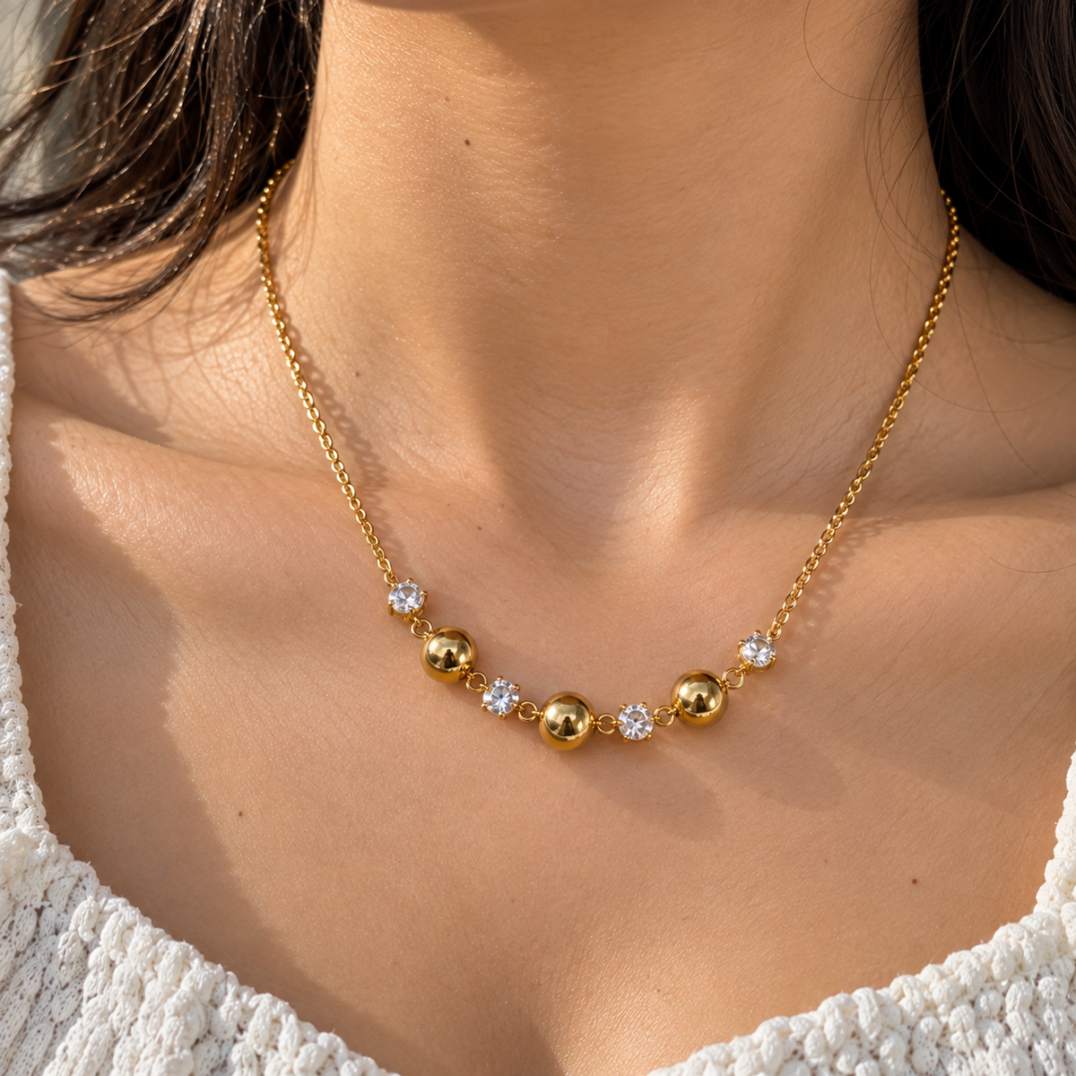 Crystal Bead Necklace