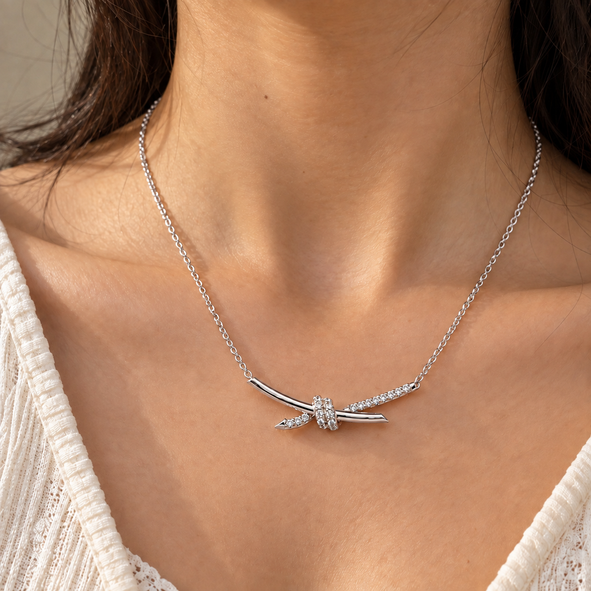 Sparkle Knot Necklace