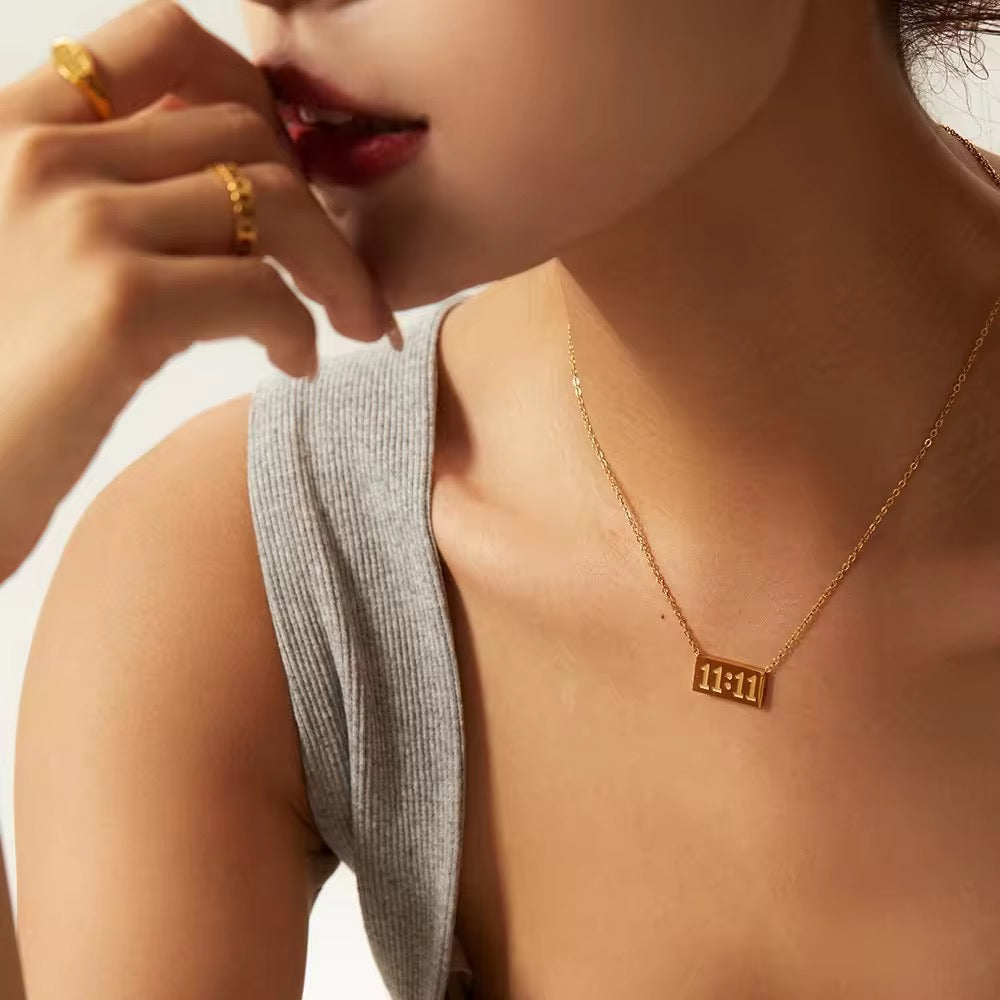11:11 Pendant Necklace - N13