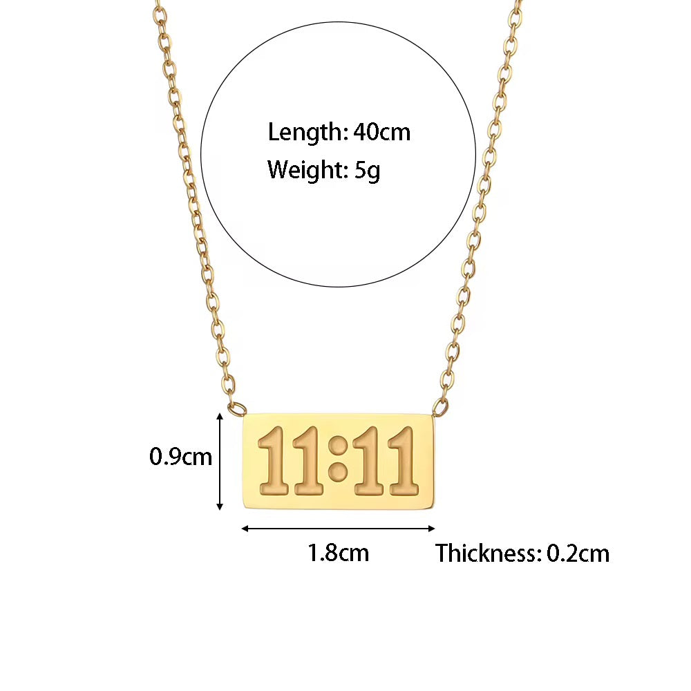 11:11 Pendant Necklace - N13