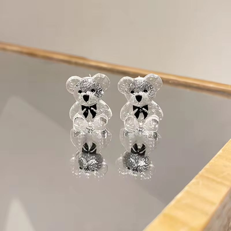 Cute Acrylic Teddy Earrings - O44
