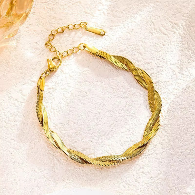 Twisted Snake Chain Anklet