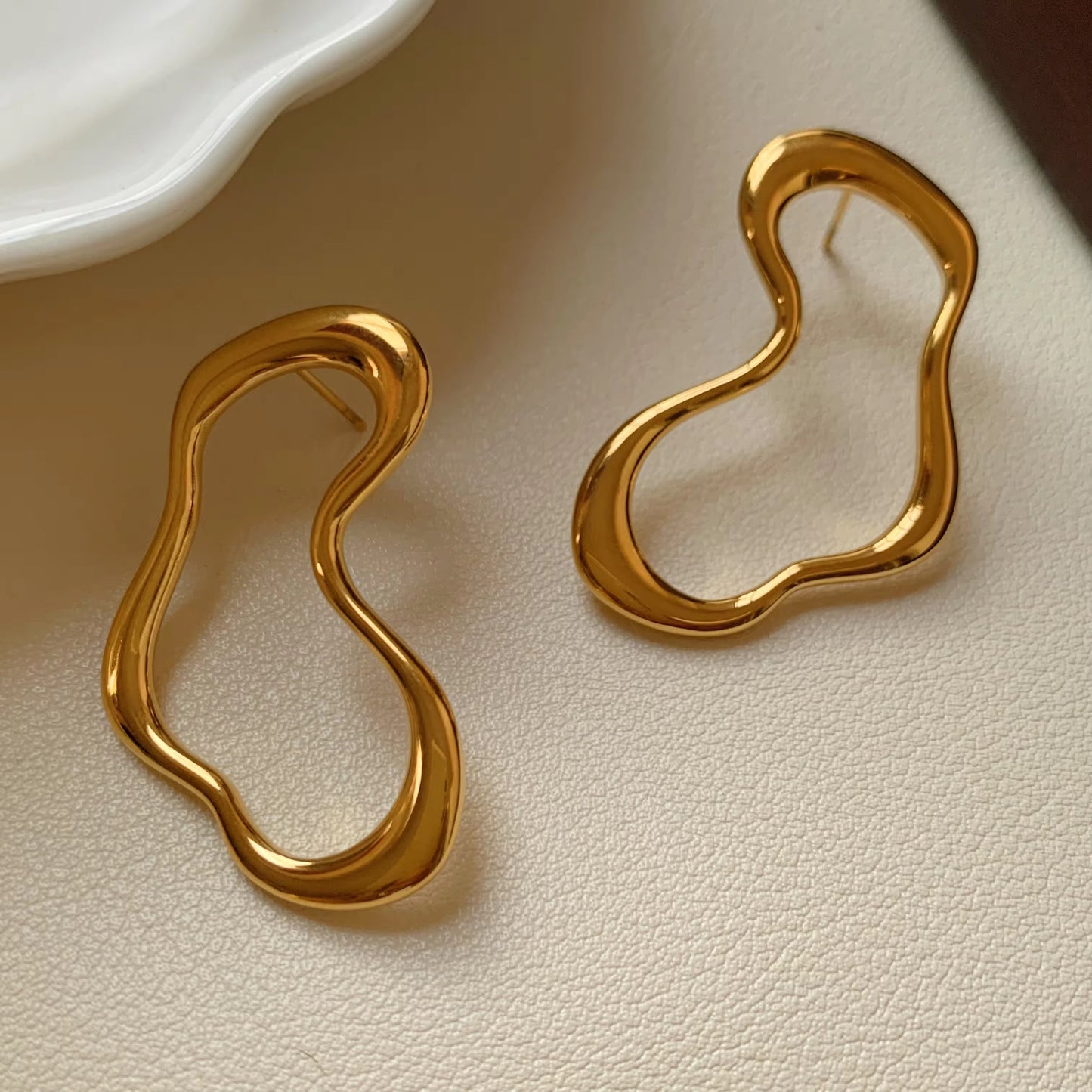 Heart-Shaped Irregular Earrings