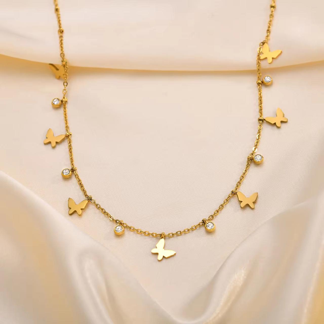 Butterfly Charm Necklace - N14