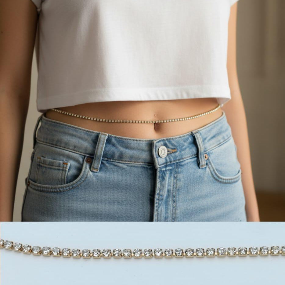 Crystal Tennis Waist Chain