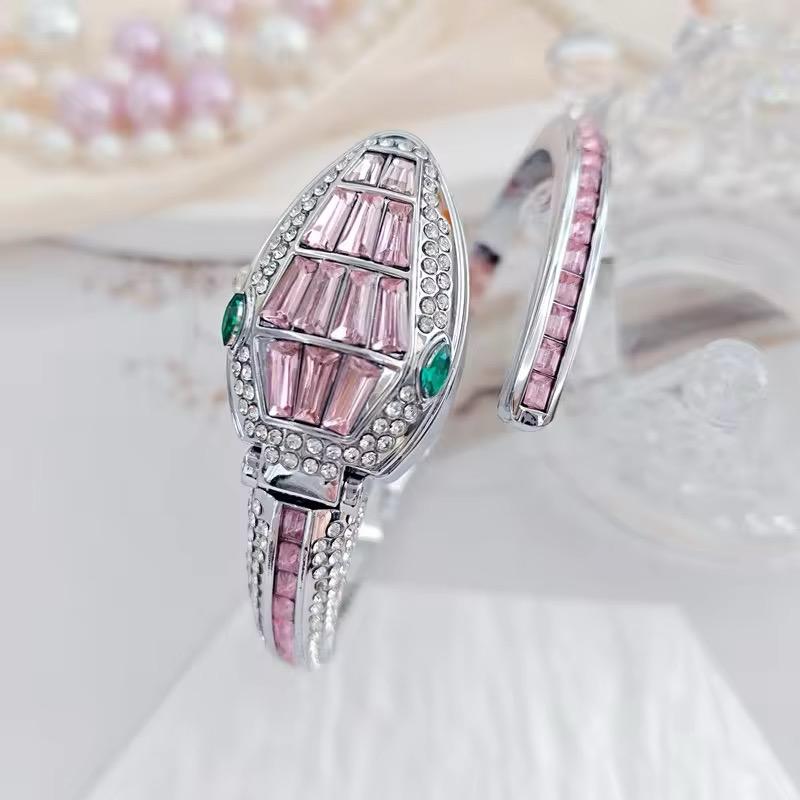 Pink Snake Style Watch