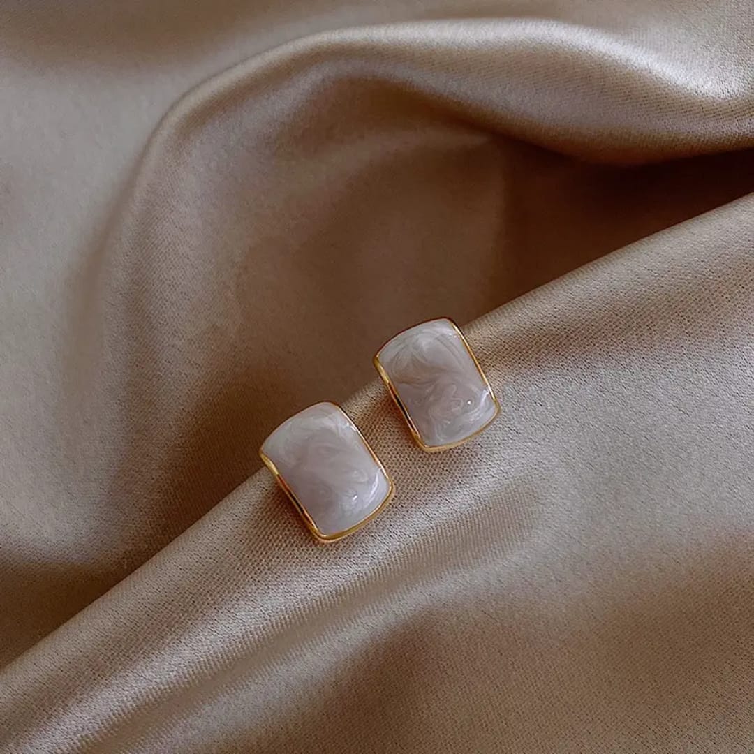 Marble Stud Earrings