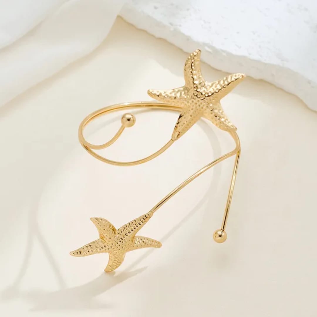 Starfish Golden Arm Cuff