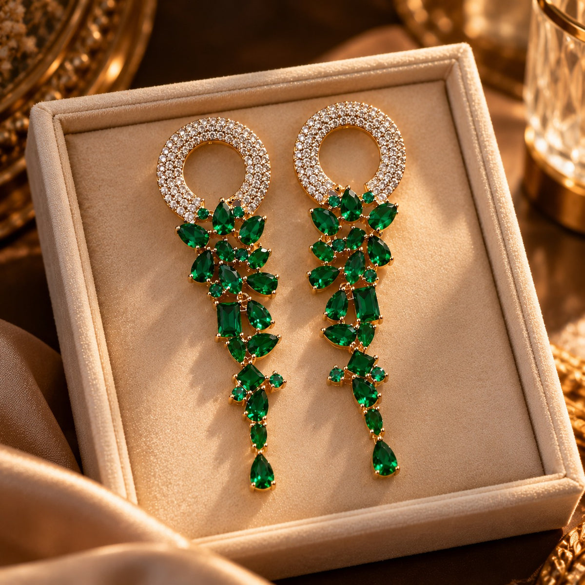 Crystal Fringe Earrings