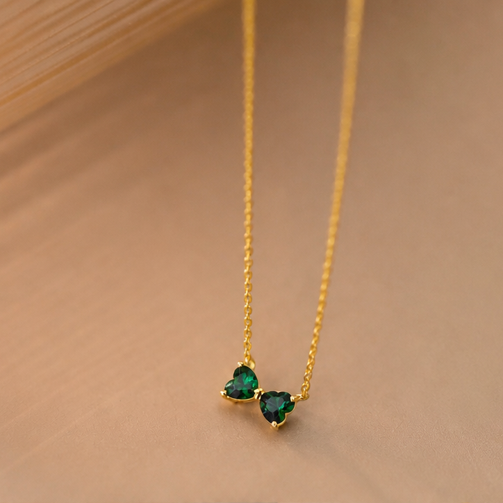 Tiny Crystal Bow Pendant