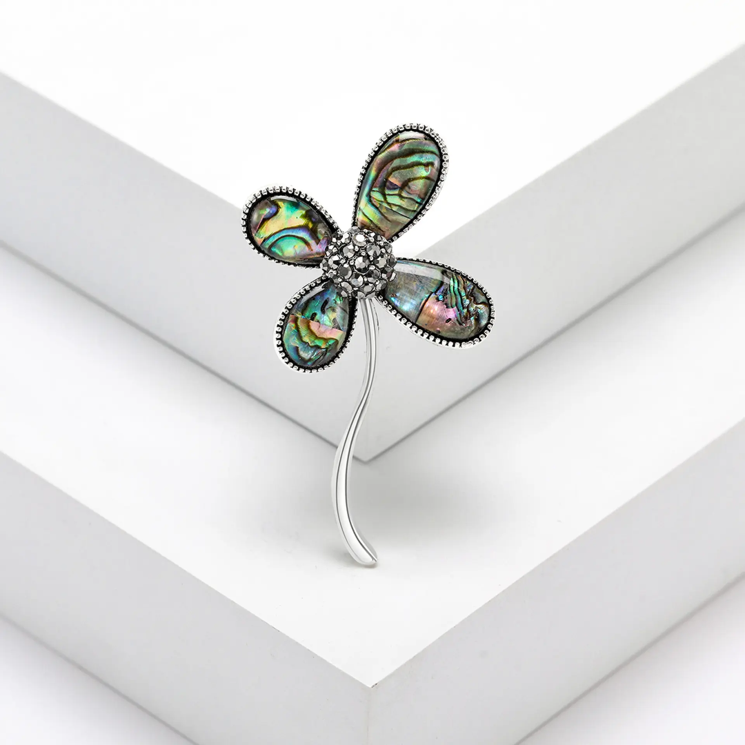Abalone Flower Brooch