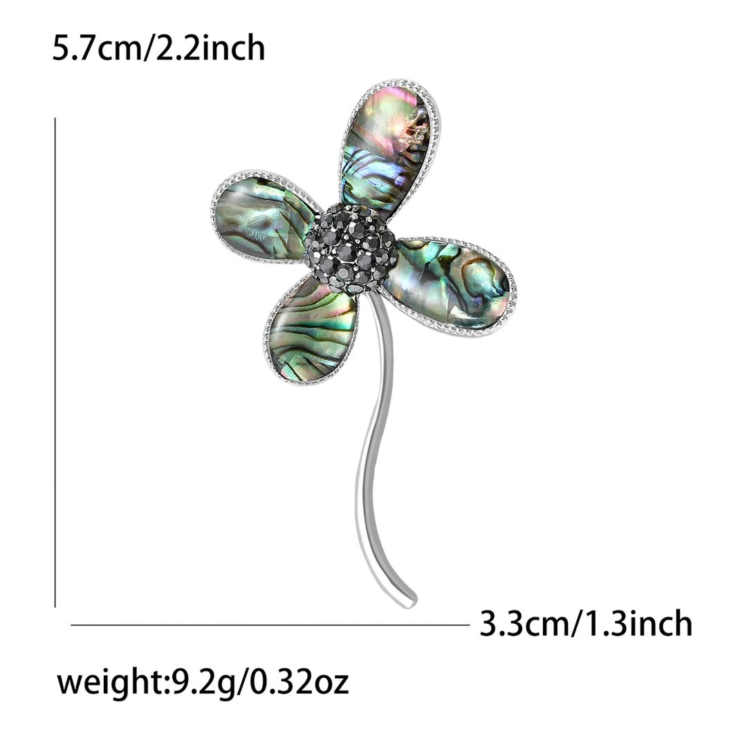Abalone Flower Brooch