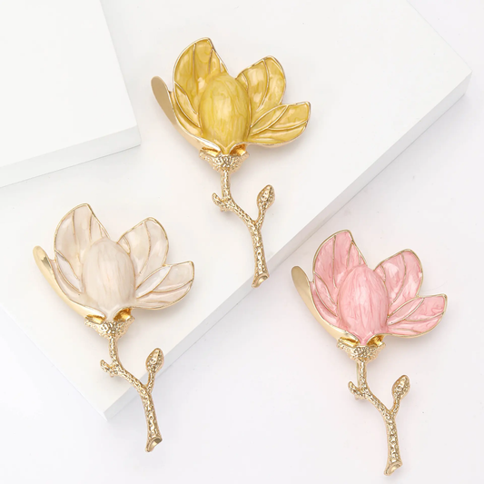 Magnolia Floral Brooch