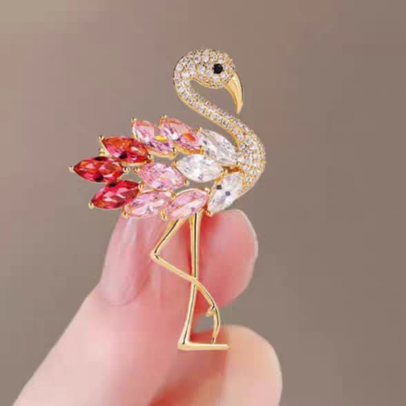 Flamingo Brooch