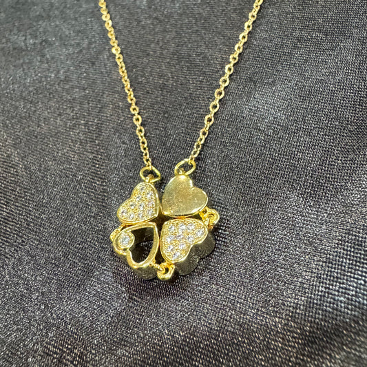 Flower Love Pendant Necklace