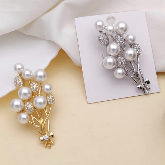 Pearl Blossom Cluster Brooch