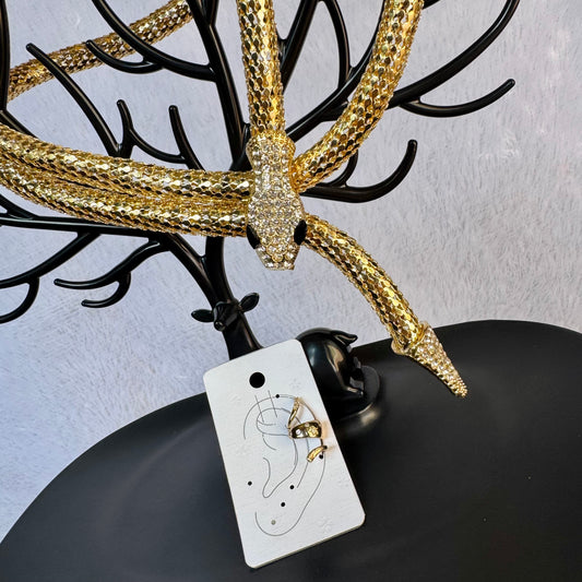 Snake Style Combo 🐍 | Magnetic Snake Necklace + Ear Cuff