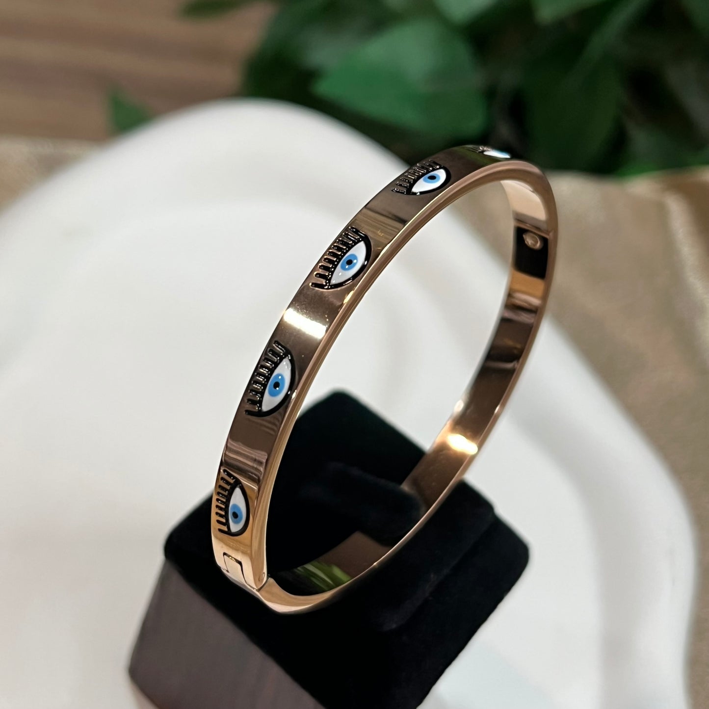 Rosegold Evil Eye Kada