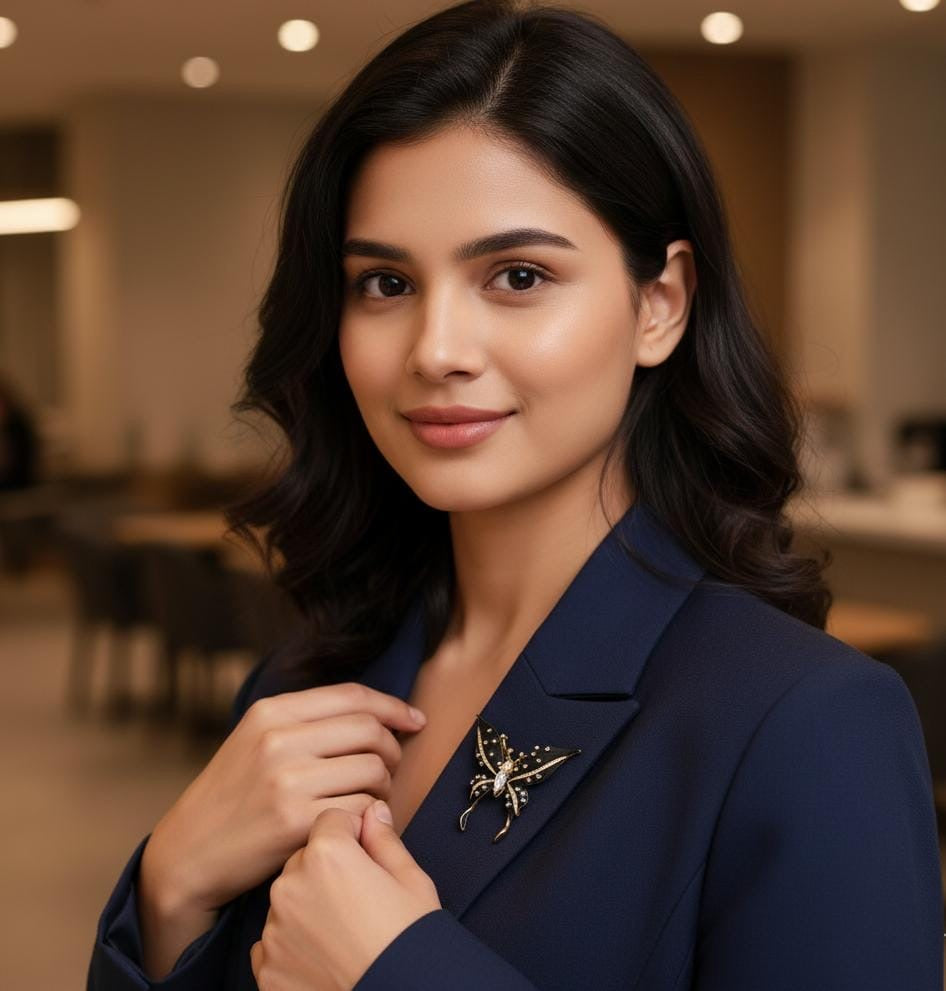 Black Butterfly Brooch