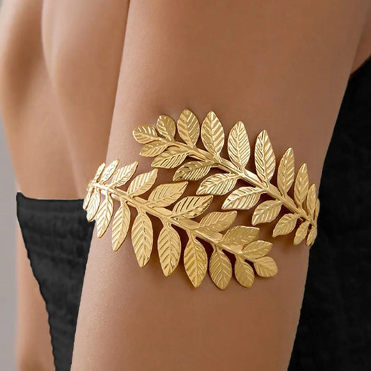 Elegant Leafy Arm-Cuff
