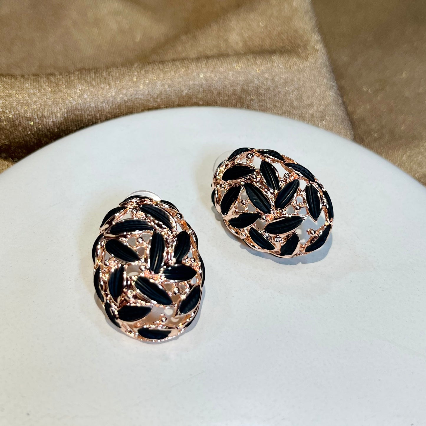 Black & White Luxury Matte Studs