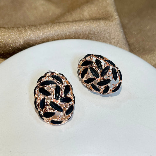 Black & White Luxury Matte Studs