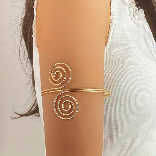 Round Spiral Arm-Cuff