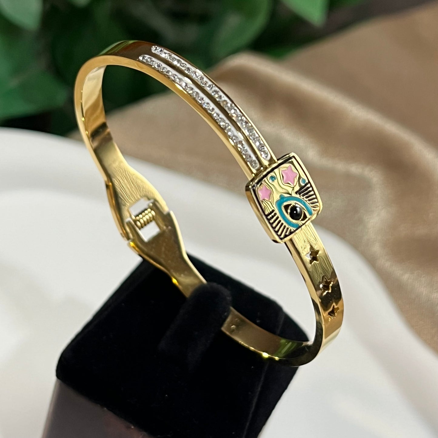 Evil Eye Square Zircon Kada