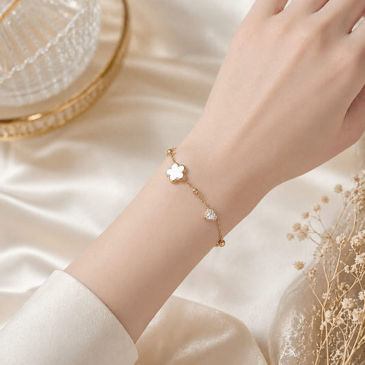 Floral Charm Bracelet