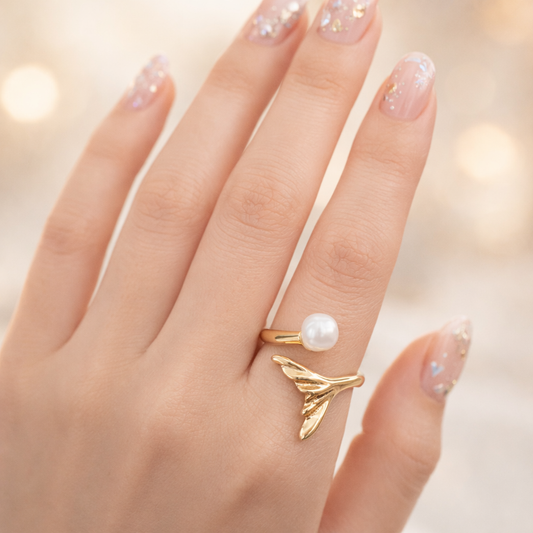 Adjustable Pearl Rings