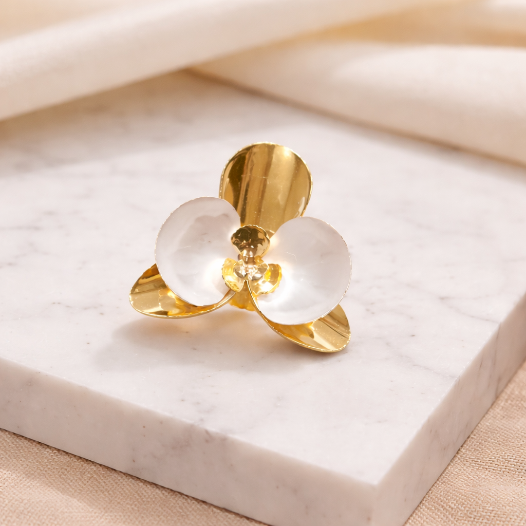 Soft Petal Statement Ring