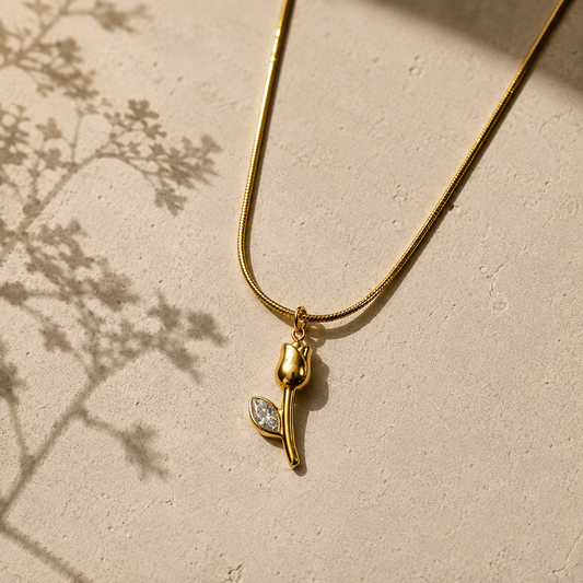 Golden Tulip Necklace