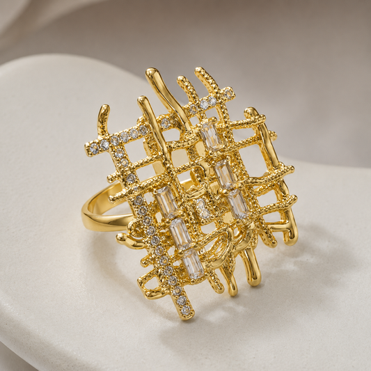 Crystal Grid Ring