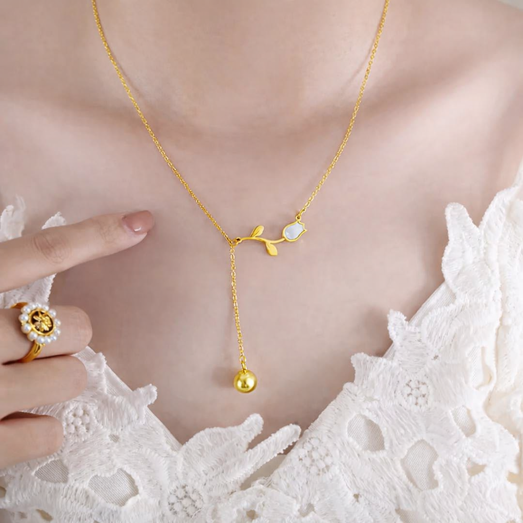 Rose Drop Necklace