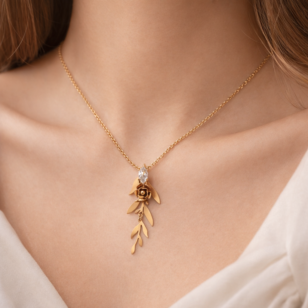 Rose Leaf Pendant
