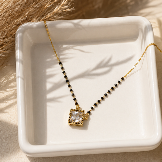 Elegant Square Pendant Mangal Sutra