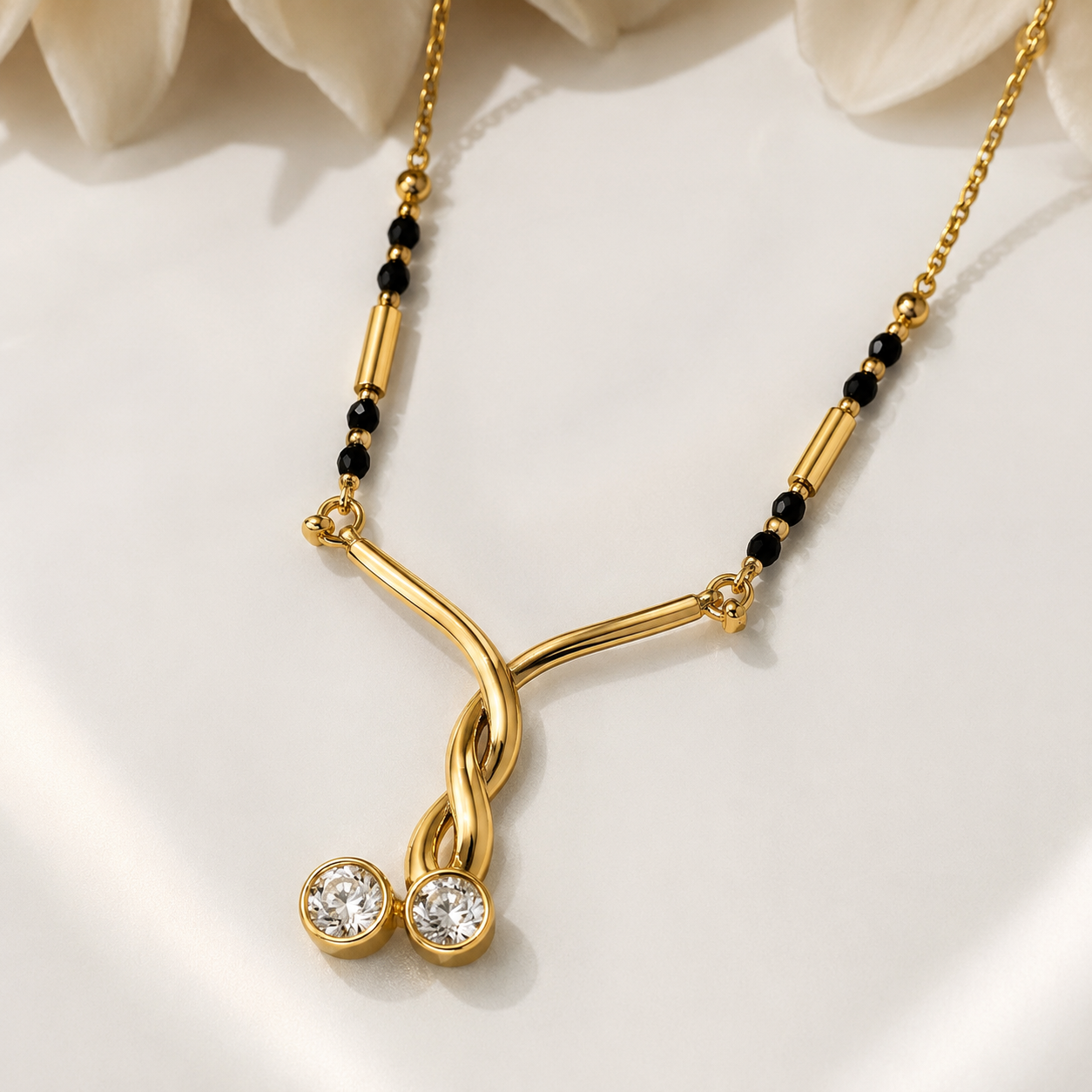 Crystal Twist Mangal Sutra