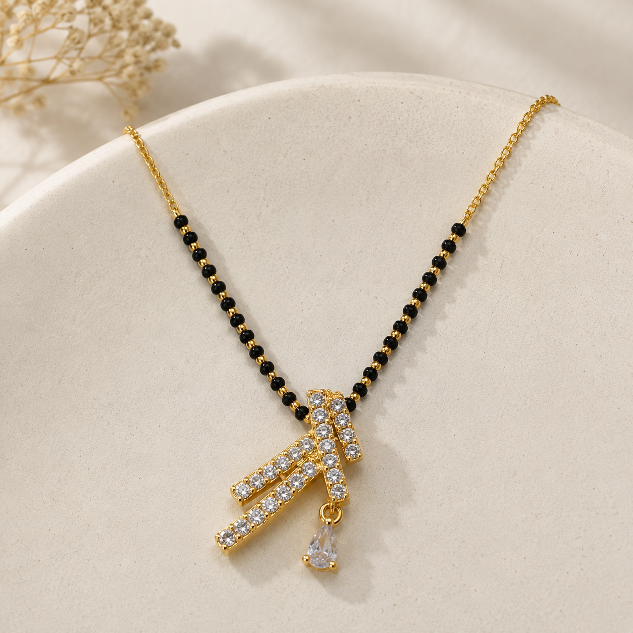 Crystal Bow Mangal Sutra