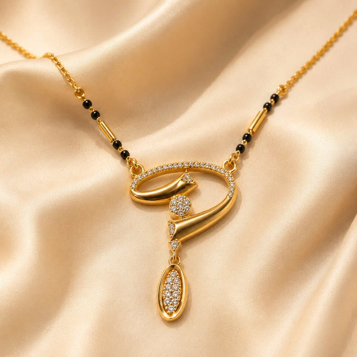 Crystal Swirl Mangal Sutra