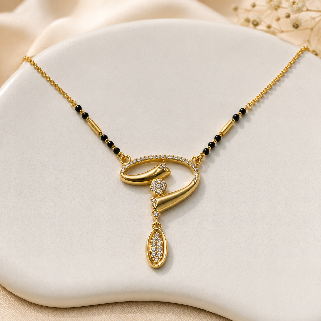 Crystal Swirl Mangal Sutra