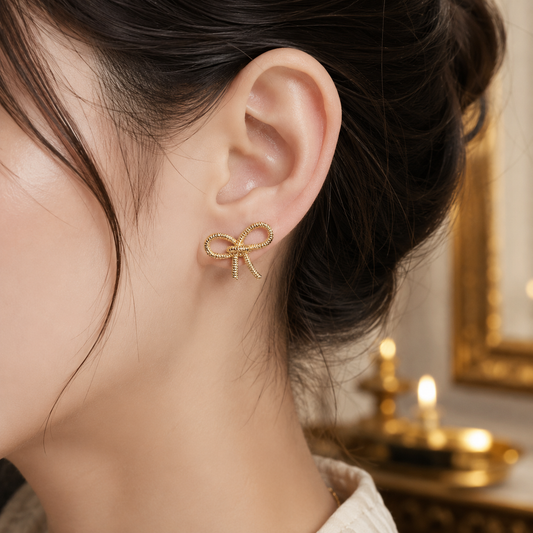Bow Knot Stud Earrings