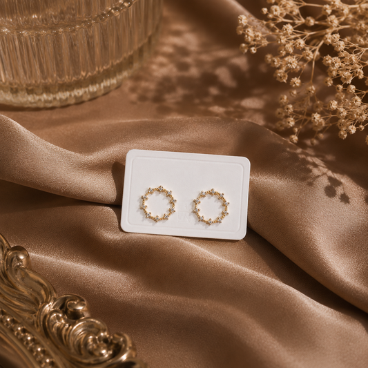 Crystal Circle Studs