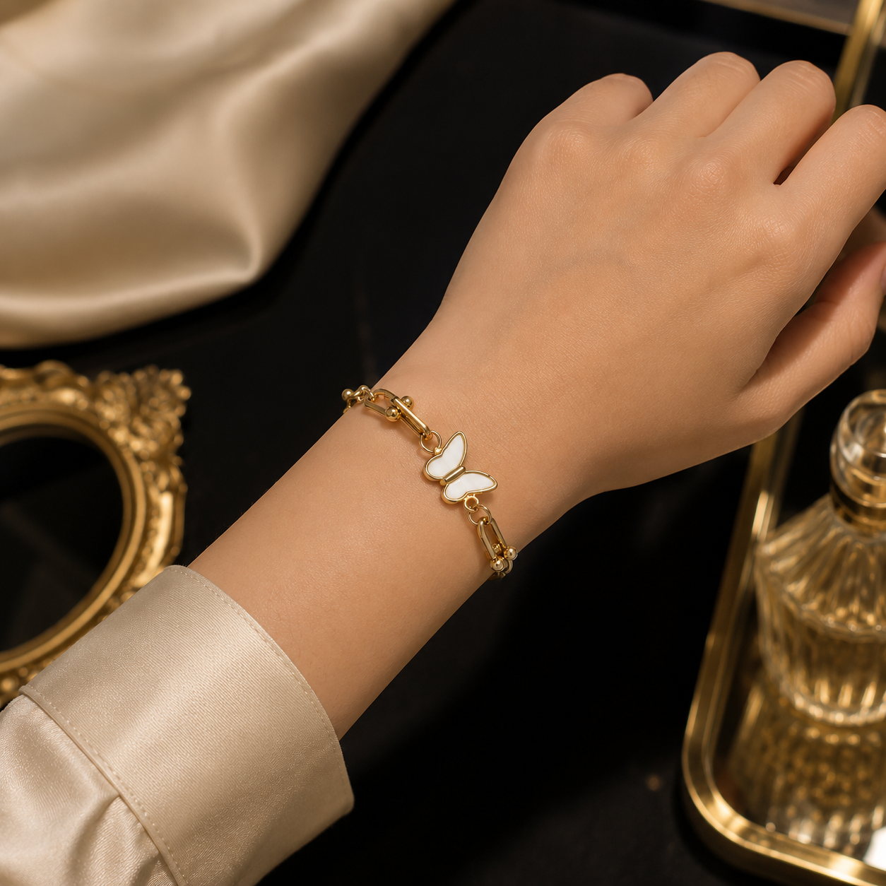 Butterfly Link Chain Bracelet